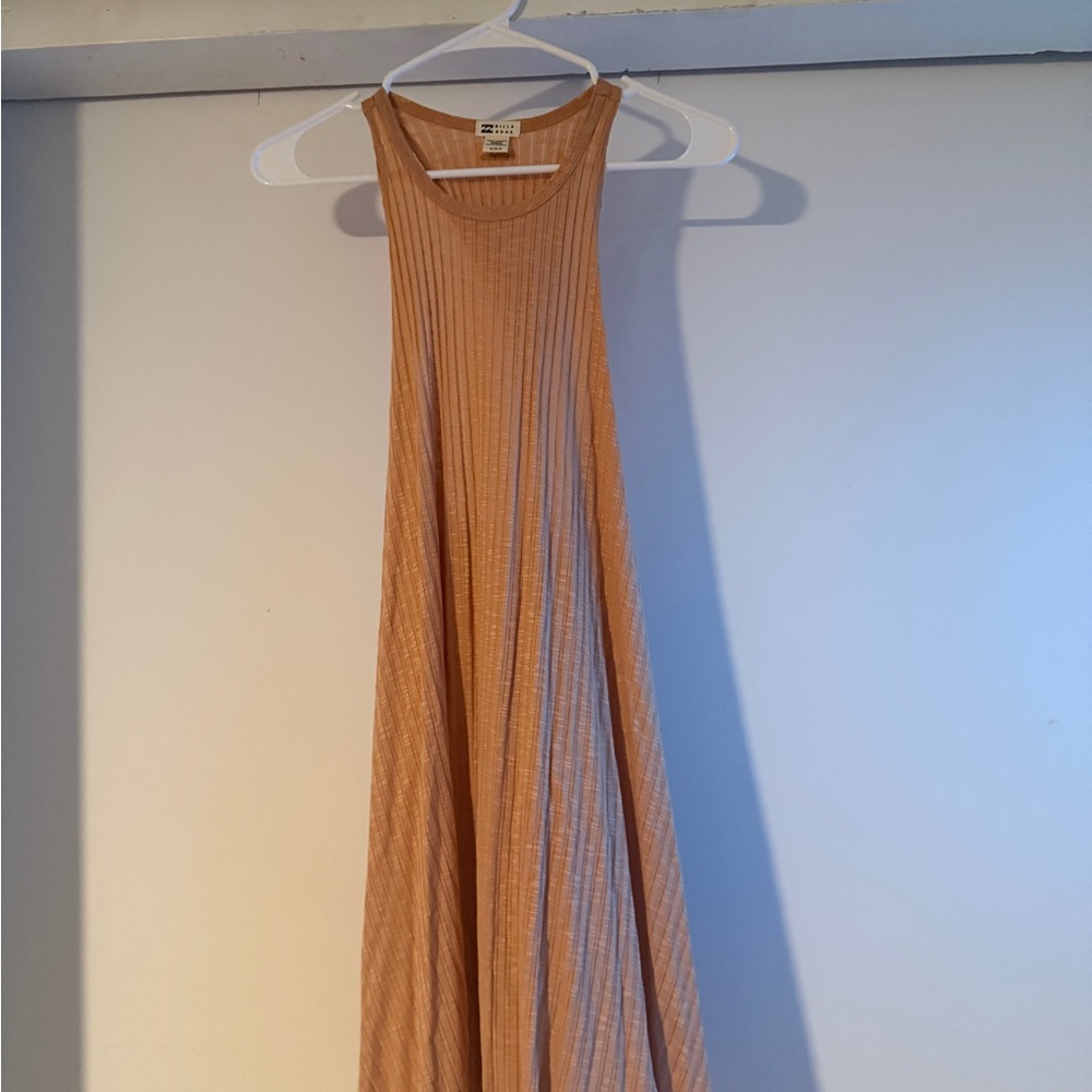 Sleeveless Tan mini Dress